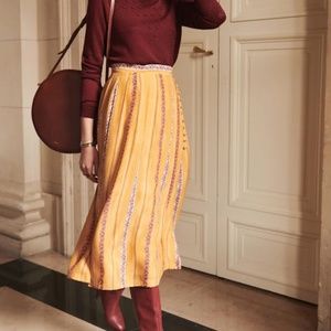 ISO: Sezane Nelly Skirt 34, yellow floral